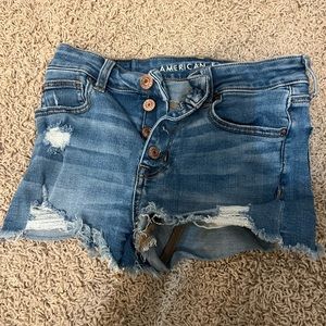 american eagle jean shorts size 0
